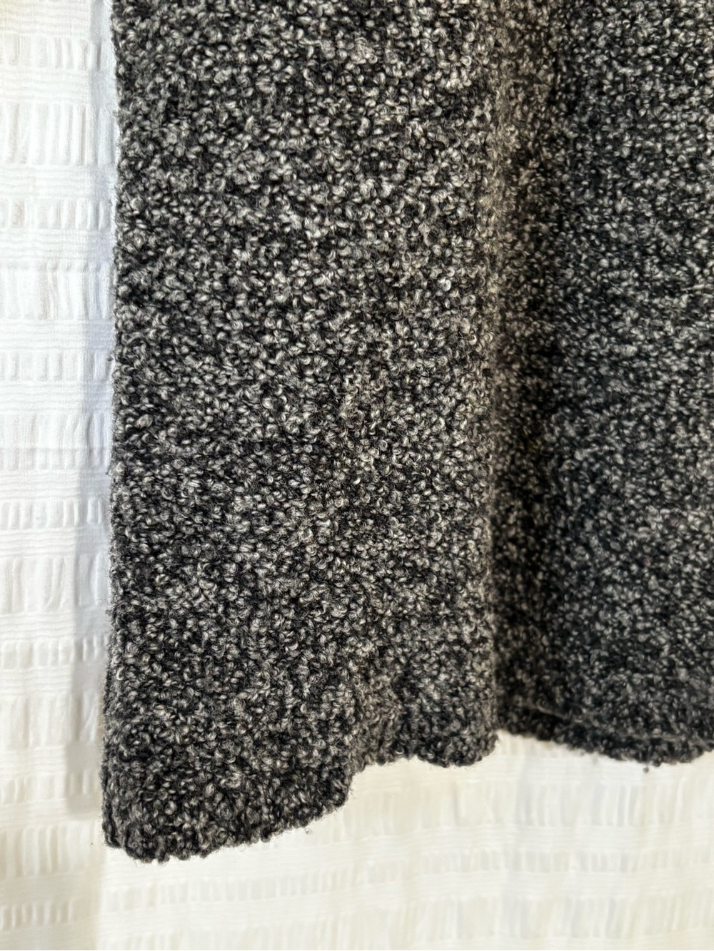Vintage Eileen Fisher Wool Cashmere Slub Knit Button-down Cardigan Gray Sz Small - Picture 3 of 8